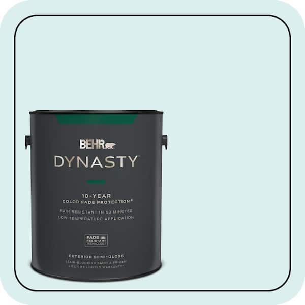 BEHR DYNASTY 1 gal. #520C-1 Spring Rain Semi-Gloss Exterior Stain-Blocking Paint & Primer