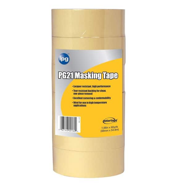 Intertape Polymer Group PG 21 2.0 in. x 60 yds. Lacquer Resistant Performance Grade Masking Tape (6-Pack)
