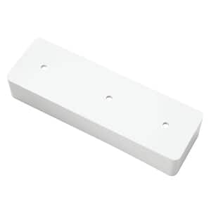 Transition Fence Bracket White for 2 in. x 7 in. Rail