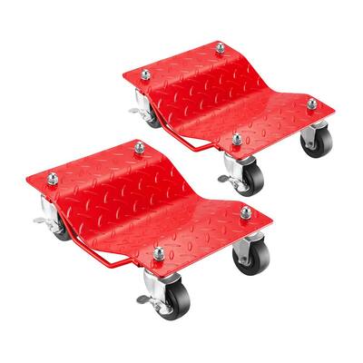 1,500 lbs. Capacity Red Textured Wheel Dolly (2-Pack)