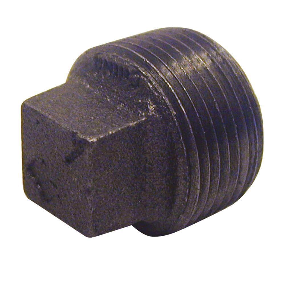 3/8" BSP Black Malleable Iron Blanking PlugThreaded Plumbing Fitting