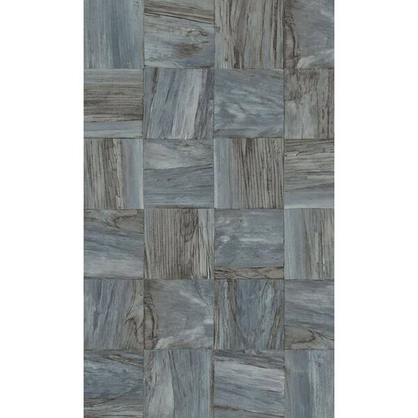 Walls Republic Pale Gray Matieres-Scrap Woods Print Non Woven Non-Pasted Textured Wallpaper 57 sq. ft.