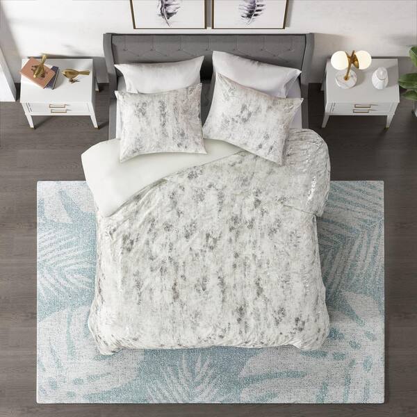 ivory velvet duvet