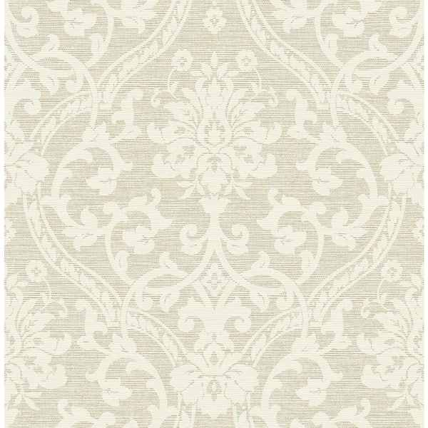 Advantage Evette Damask Multi-Colored Non Pasted Non Woven Wallpaper ...