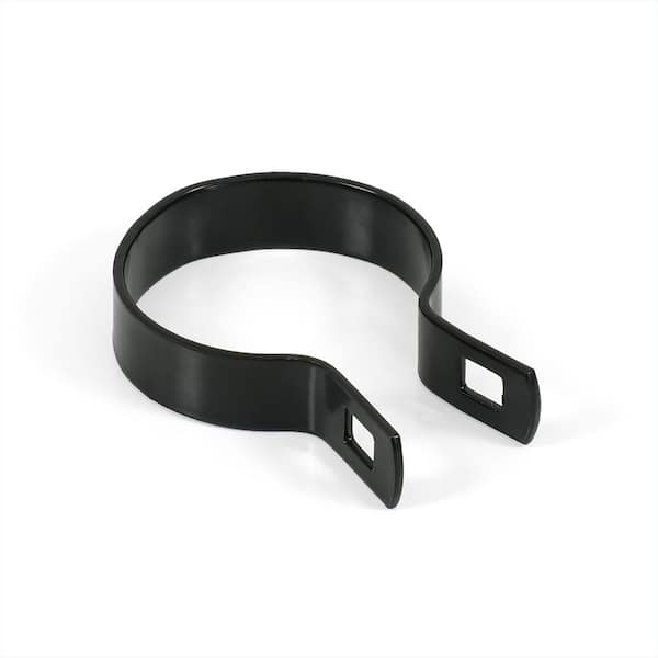2-3/8 in. Chain Link Fence Black Galvanized Steel Brace Band with Bolt and Nut (Single)
