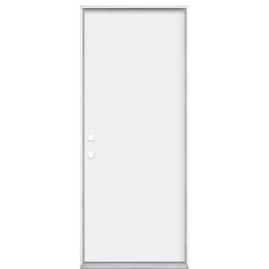 Masonite 32 In. X 80 In. Premium Right-Hand Outswing Flush Primed Steel ...