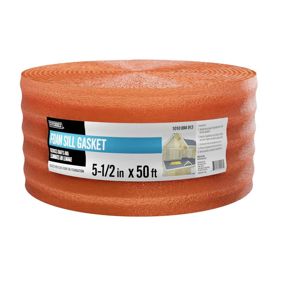 5 1/2 in. x 50 ft. Multi Use Sill Plate Gasket (4-Pack) price history on PriceWatchPro