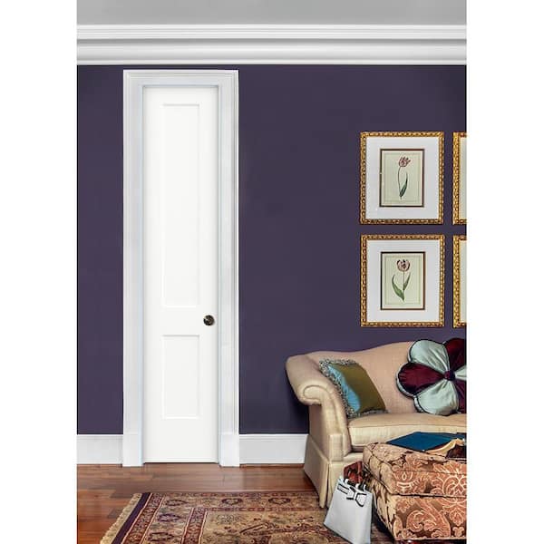 20 in. x 96 in. Monroe Primed Left-Hand Smooth Solid Core Molded Composite MDF Single Prehung Interior Door