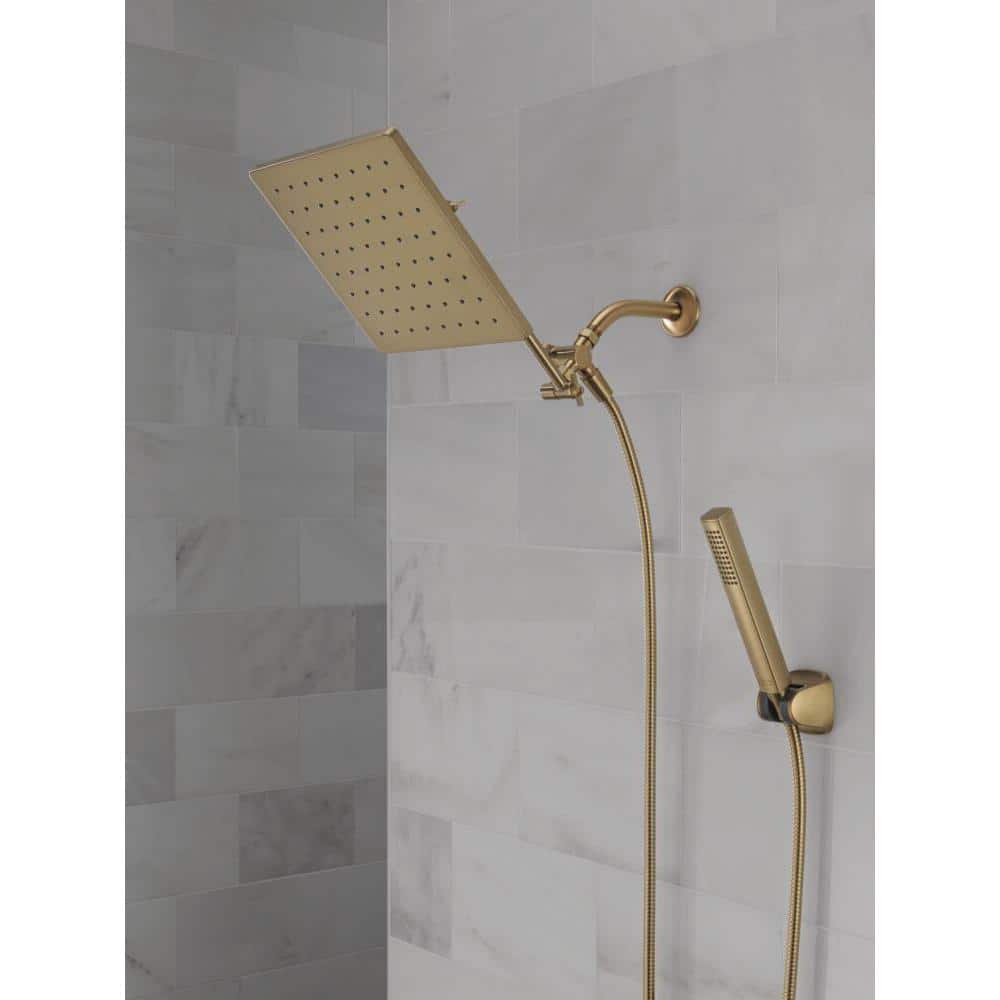 Champagne Bronze 10-inch Raincan Shower Head and Handheld Combo
