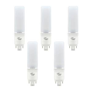 26-Watt Equivalent Horizontal CFLNI Hybrid Type A+B PL LED Light Bulb in Bright White 4000K (5-Pack)