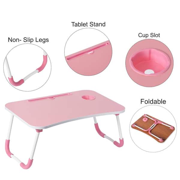 Small Folding Table for Home Or Garden Multifunction Folding Bed Tray 