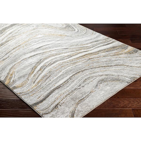 San Francisco Gray 9 ft. x 12 ft. Abstract Indoor Area Rug