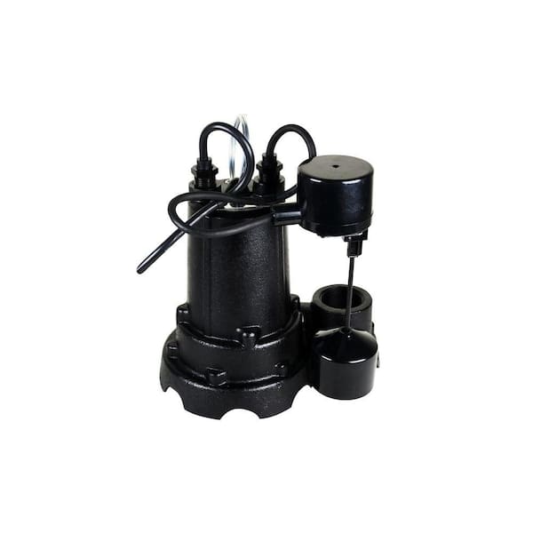 Water Source 1/2 HP Cast Iron Sump Pump with Vertical Float Switch
