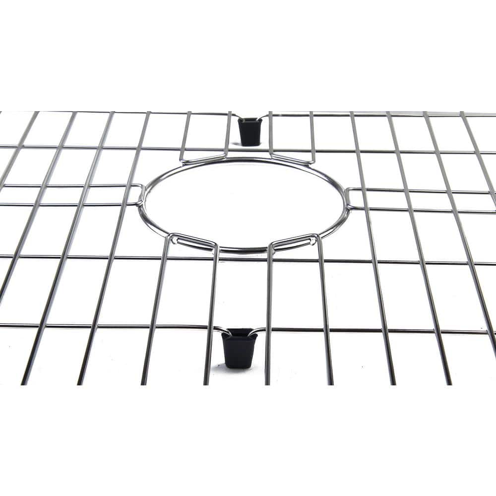 Solid Stainless Steel Kitchen Sink Grid with Plastic Feet