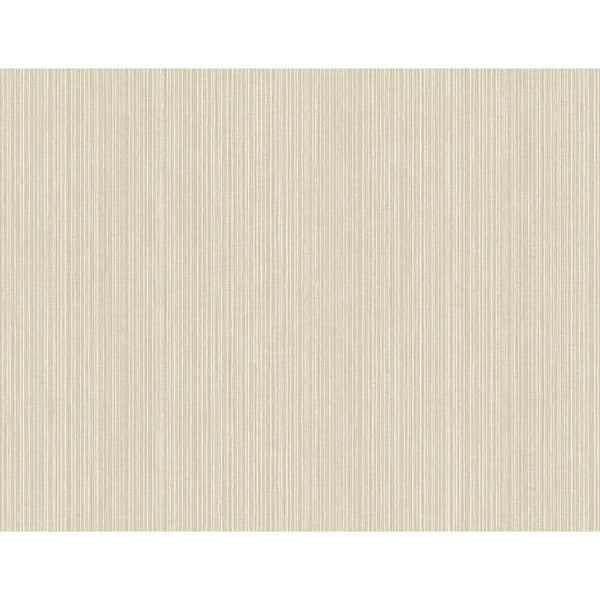 CASA MIA Textile Vertical Beige Paper Non-Pasted Strippable Wallpaper Roll (Cover 60.75 sq. ft.)