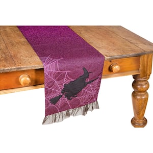 0.2 in. H x 13 in. W x 36 in. D Witching Hour Halloween Table Runner