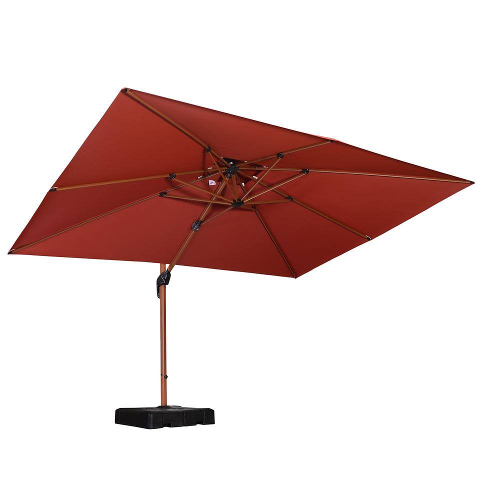 PURPLE LEAF 9 ft. x 12 ft. HighQuality Wood Pattern Aluminum