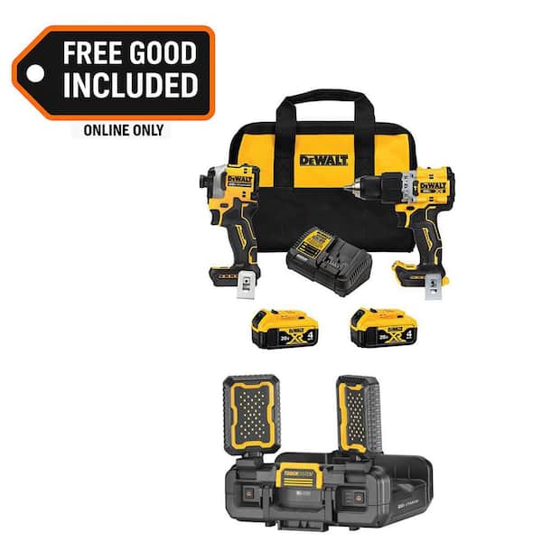 20V MAX Lithium-Ion Cordless 3-Tool Combo Kit and Cordless Work Light with (2) Flexvolt 6.0 Ah Batteries and Charger