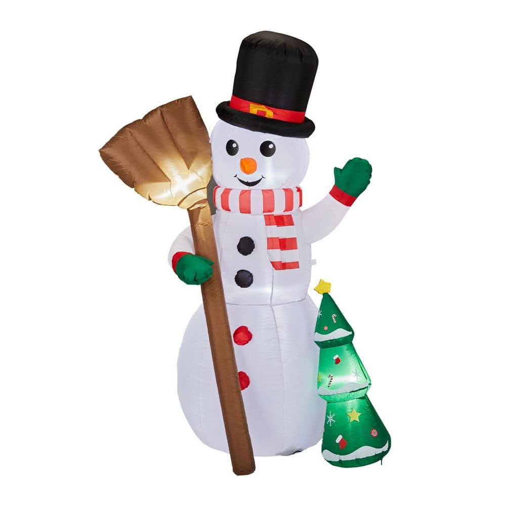 6.2 ft. x 3.7 ft. Pre-lit Snowman Holding Groom Christmas Inflatable price history on PriceWatchPro