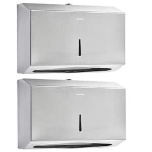 Commercial C-Fold/Multi-Fold Paper Towel Dispenser in. Brushed Stainless Steel (2-Pack )
