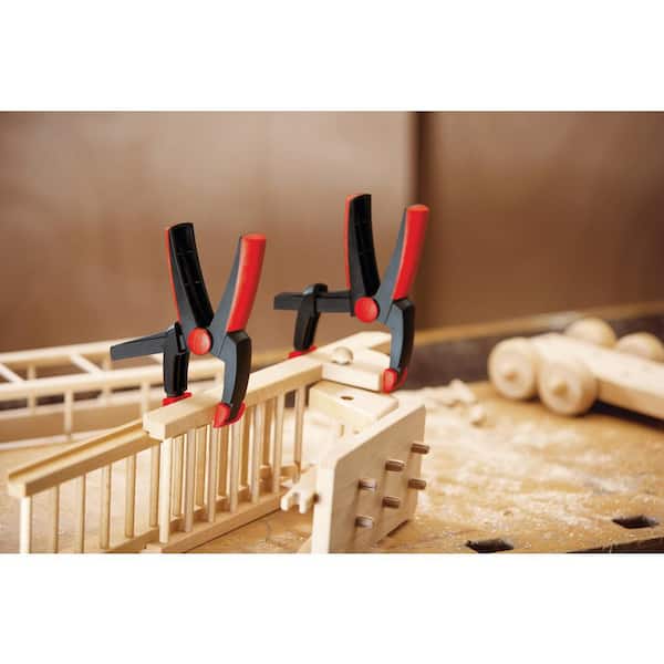 Vario-Clippix 4 in. Capacity Variable Jaw Spring Clamp with Composite Plastic Handle and 2 in. Throat Depth