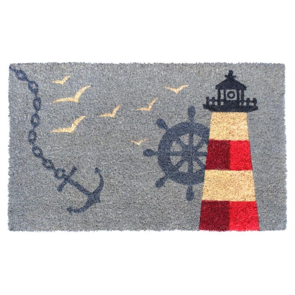 Multi Light House 18 in. x 30 in. Doormat