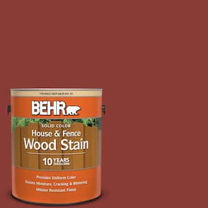 1 gal. #PPF-30 Deep Terra Cotta Solid Color House and Fence Exterior Wood Stain