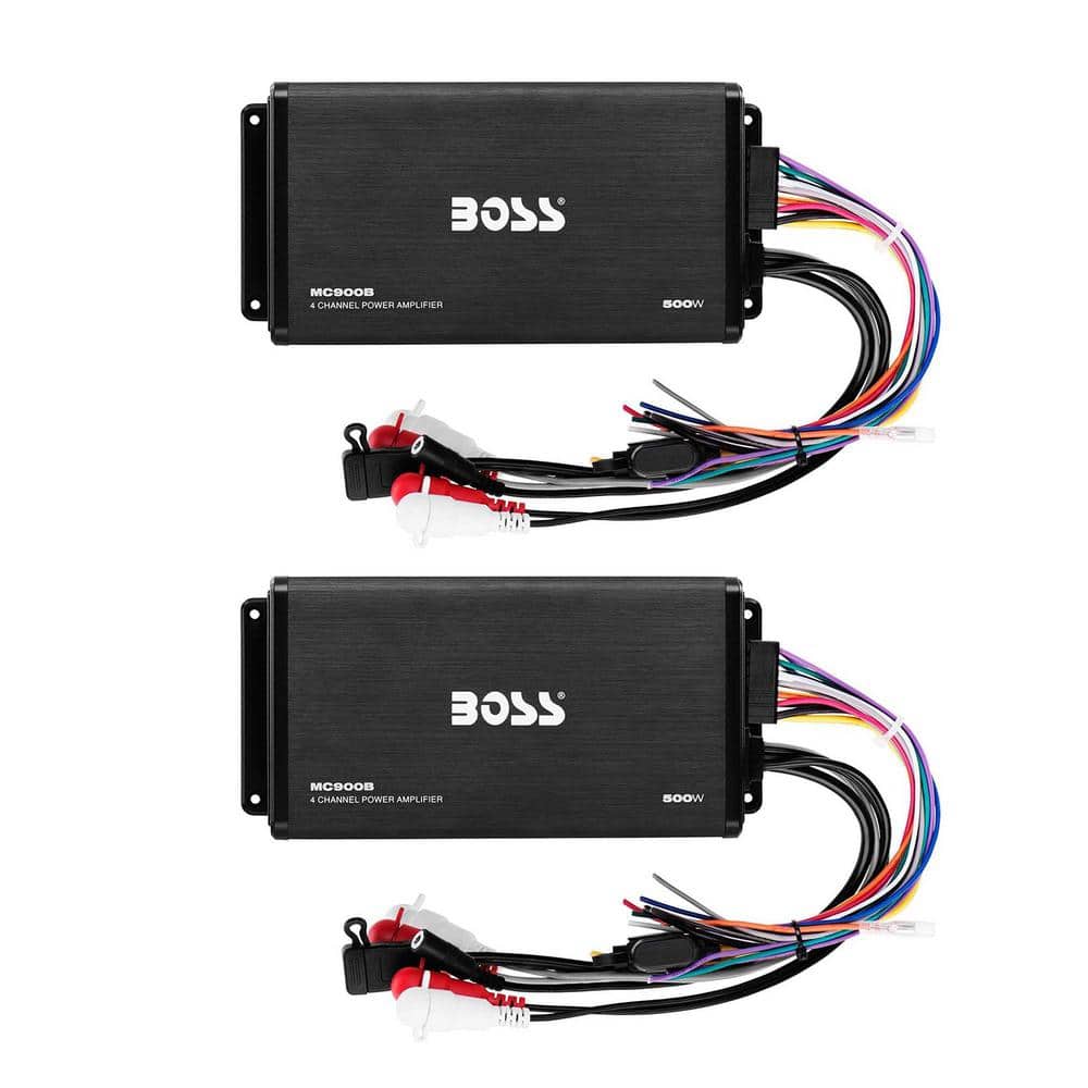 Audio 500-Watt Max 4 Channel Full Range Class A/B Amplifier (2-Pack)
