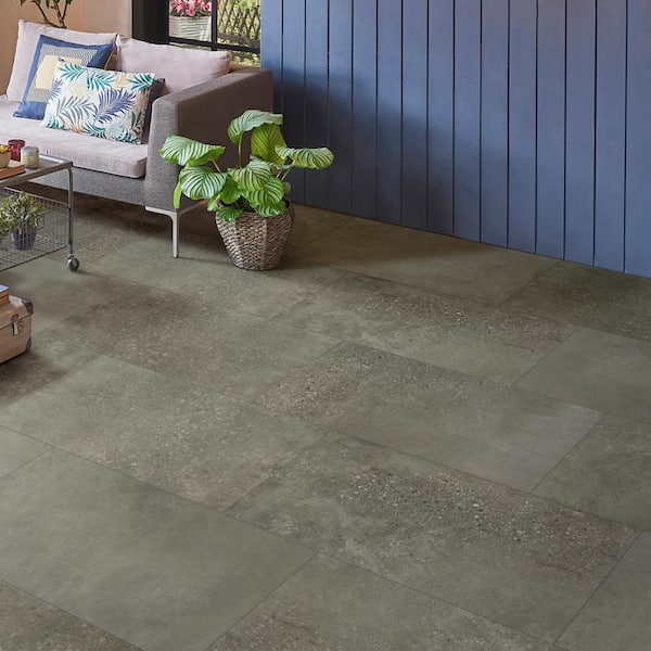 Amstel Antracita 24 in. x 48 in. Matte Porcelain Floor and Wall Tile (40-Cases/640 sq. ft./Pallet)