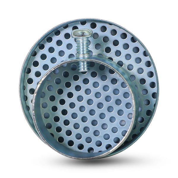 PLUMBFLEX 2 in. Galvanized Oil Vent Cap with Screen, Zinc Plated Steel