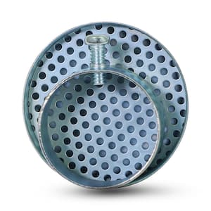 2 in. Galvanized Oil Vent Cap with Screen, Zinc Plated Steel