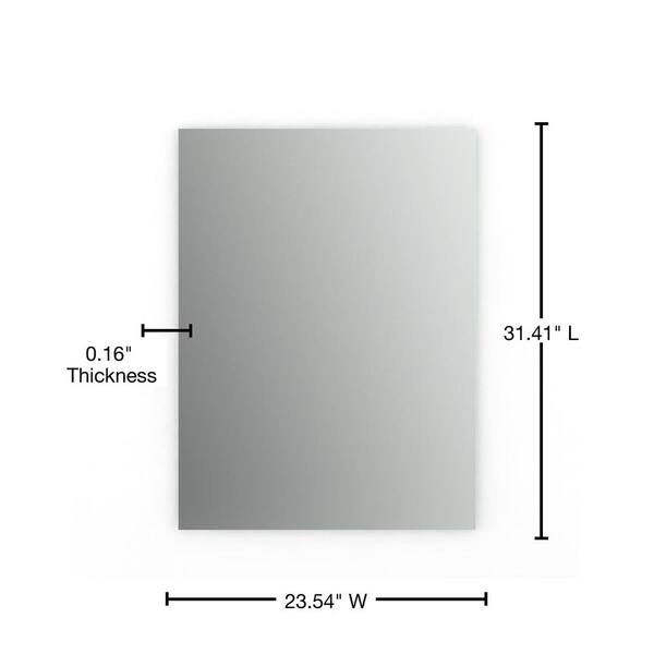 28 in. W x 36 in. H (M1) Framed Rectangular Standard Glass Bathroom Vanity Mirror in Matte White 28 in. W x 36 in. H (M1) Framed Rectangular Standard Glass Bathroom Vanity Mirror in Matte White