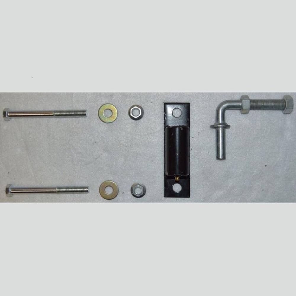ALEKO Steel 1/2" Black J-Bolt Hinge for Swing Gates