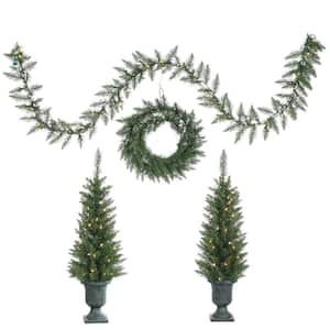 Sterling 4 ft. Artificial White Iridescent Color Changing Christmas Tree  6523--40M - The Home Depot