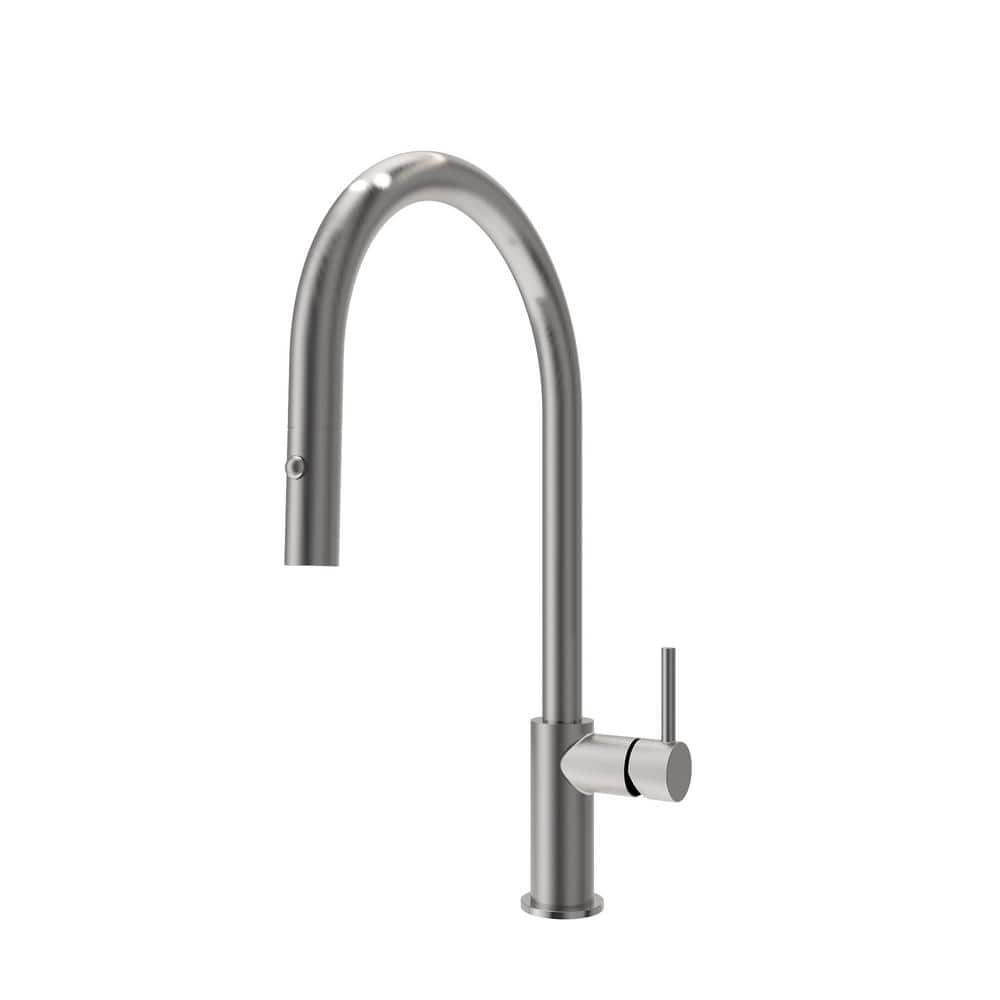 Stainless Steel Single Handle Pull Down Kitchen Faucet