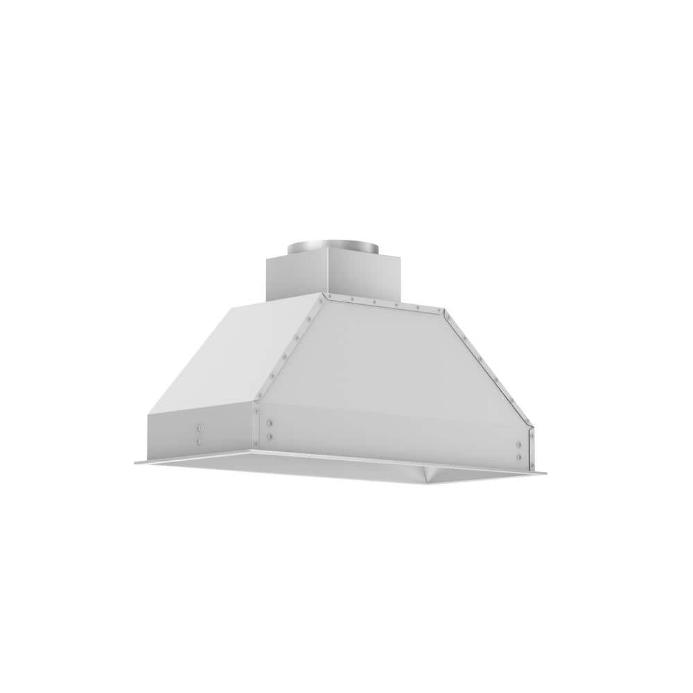 ZLINE Kitchen and Bath 34 in. 700 CFM Ducted Range Hood Insert in Stainless Steel, Brushed 430 Stainless Steel