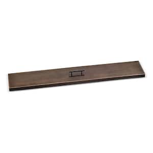 48 in. x 6 in. Linear Oil Rubbed Bronze Cover for Drop-In Fire Pit Pan