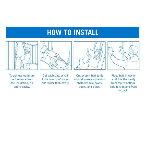 Knauf Insulation R 13 EcoBatt Unfaced Fiberglass Insulation Batt 3