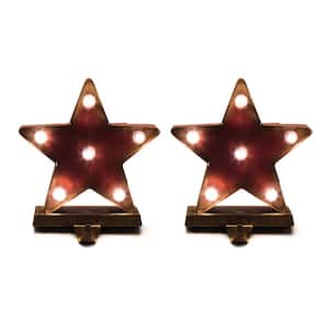 2-Pack Marquee LED Star Stocking Holder