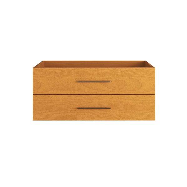 VOLPA USA AMERICAN CRAFTED VANITIES Napa 48 in. W x 22 in. D x 20.58 in. H Single Sink Bath Vanity Cabinet without Top Wall Mounted In Pacific Maple