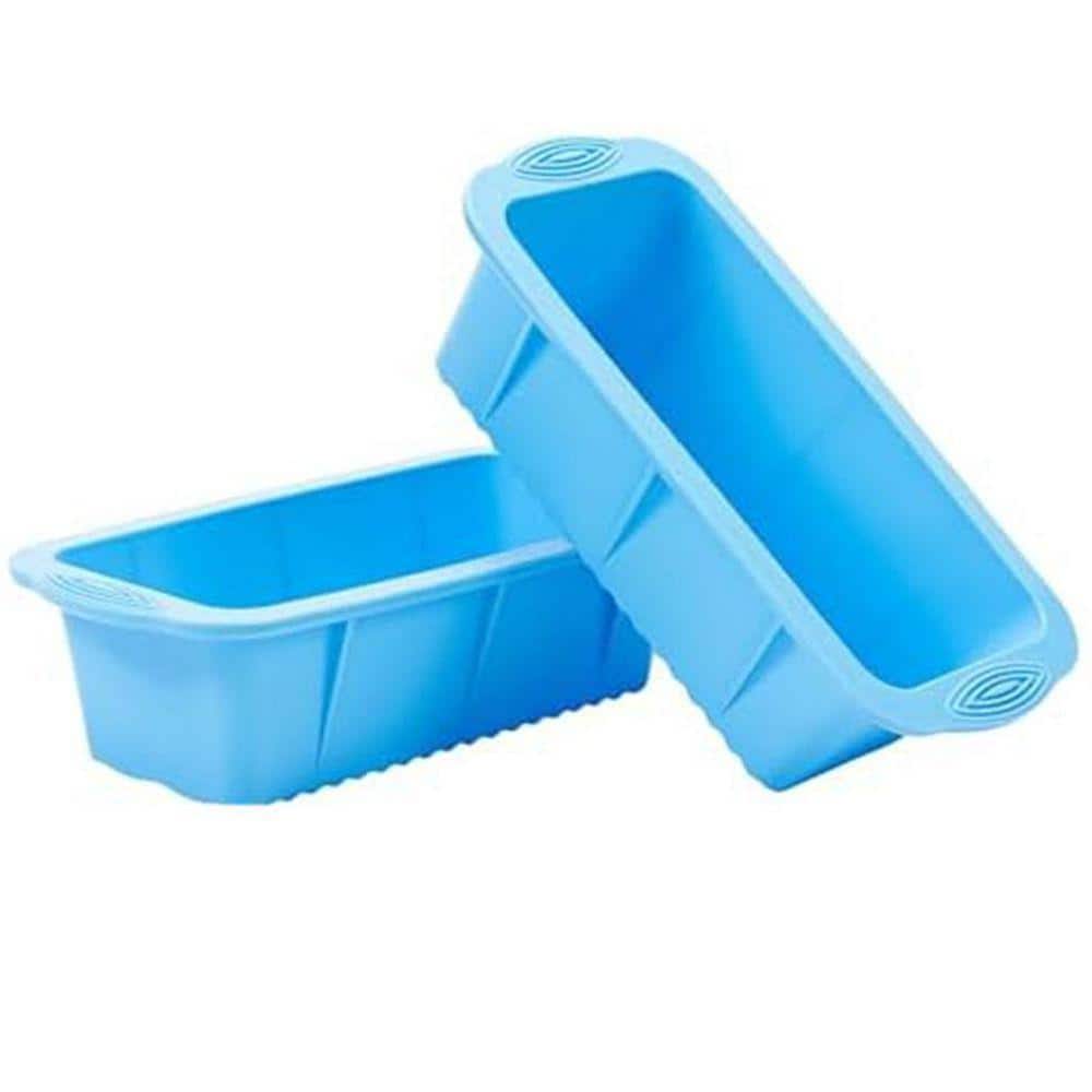 Lynzavix Extra Large Silicone Ice Block Mold Blue Rectangular Ice