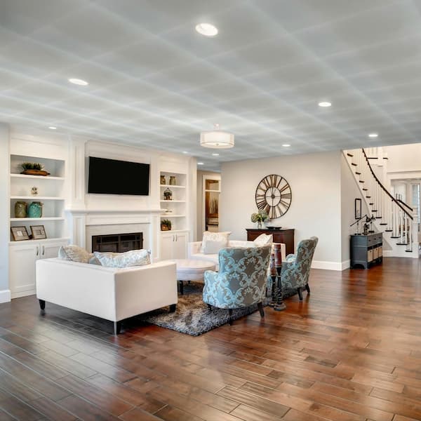 A La Maison Ceilings Bijou and Bee Old Black White 1.6 ft. x 1.6 ft A La Maison Ceilings Bijou and Bee Old Black White 1.6 ft. x 1.6 ft