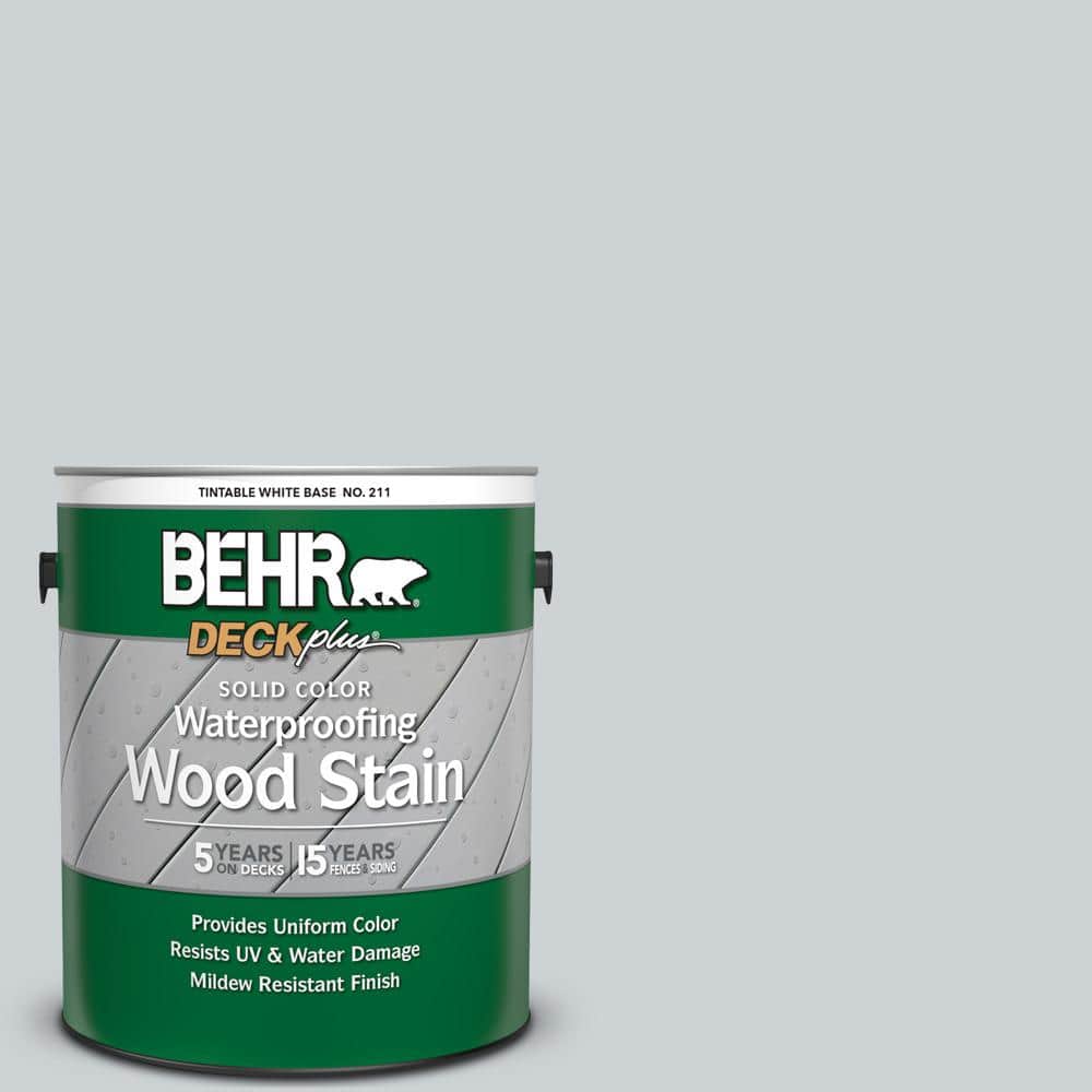 1 gal. #N510-1 Silver Shadow Solid Color Waterproofing Exterior Wood Stain