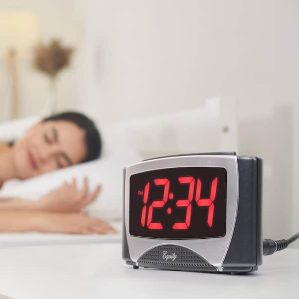 Equity by La Crosse 1.2 in. Large LED 5V USB Alarm Clock