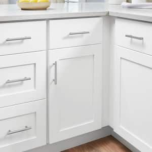 Avondale 36 in. W x 24 in. D x 34.5 in. H Ready to Assemble Plywood Shaker Blind Corner Kitchen Cabinet in Alpine White