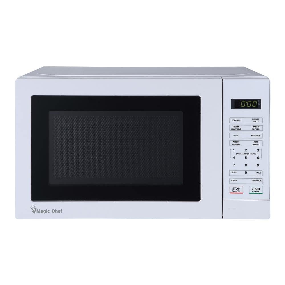 17.3 in W, 0.7 cu. ft. Countertop Microwave, in White with 700-Watt Cooking Power