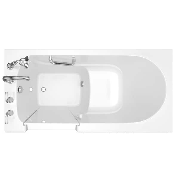 American Standard - Exclusive Series 60 in. x 30 in. Left Hand Walk-In Soaking Bathtub with Quick Drain in White