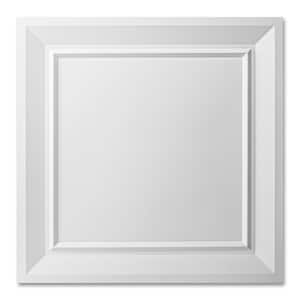 Modern White 2 ft. x 2 ft. PVC Water Resistant Drop In Ceiling Tiles (48 sq.ft./Box)