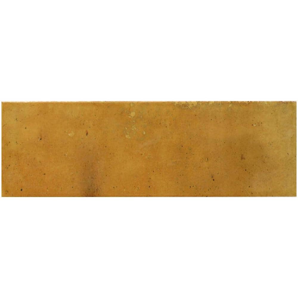 Honey Orange Glossy Ceramic Subway Wall and Floor Tile