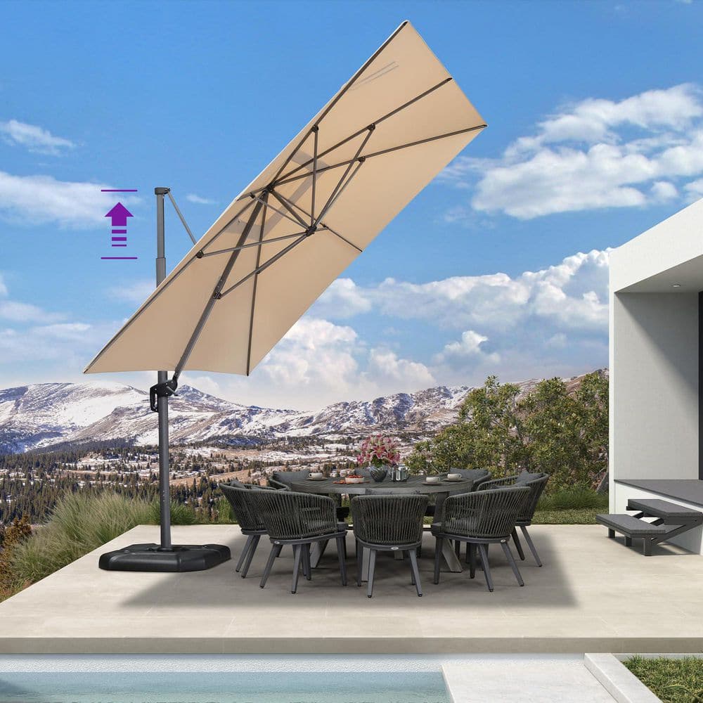 11.5 patio umbrella Treasure Garden 11 ft Octagonal Outdoor (High-Performance Auto-Tilt) PURPLE LEAF provides you full line of selection from hallway to backyard PURPLE LEAF 9 ft. x